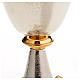Chalice and Ciborium in silver brass with golden putti s16