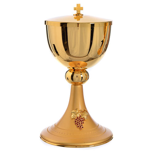 Chalice and Ciborium in brass with decoration 3