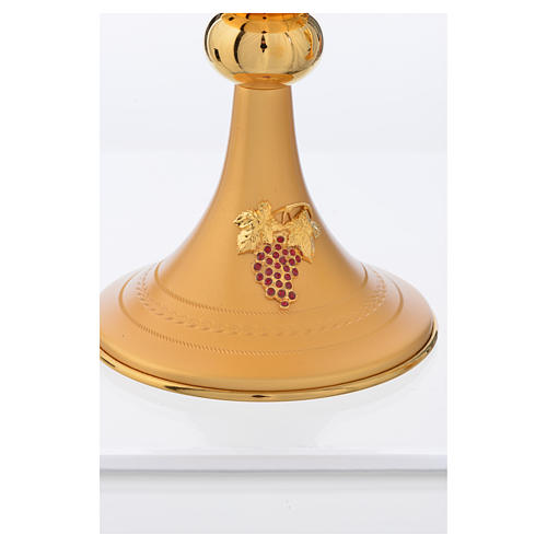 Chalice and Ciborium in brass with decoration 4