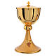 Chalice and Ciborium in brass with decoration s3