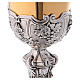Chalice in brass, chiselled with grapes and ear of wheat s3