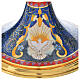 Calice e Pisside ottone smalto a fuoco Agnello IHS s10