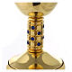 Chalice in brass with rhinestones embellished pommel s2