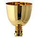 Chalice in brass with rhinestones embellished pommel s3