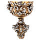 Chalice in investment casting of bi-coloured brass with Angels s4
