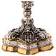 Chalice in two tone brass, chiselled in baroque style s6