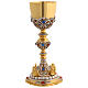 Chalice in brass with strass and 4 evangelists s1