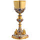 Chalice in brass with strass and 4 evangelists s3