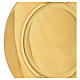 Patena de latón dorado, diámetro 23.5cm s2