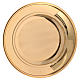 Paten in brass with floral decoration 23.5cm s4