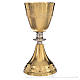 Chalice, ciborium in brass with ears of wheat s3