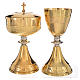 Chalice, ciborium in brass with ears of wheat s1