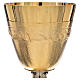Chalice, ciborium in brass with ears of wheat s4