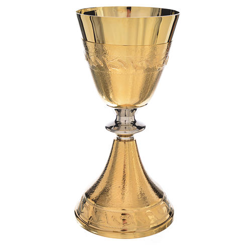 Chalice with cup in sterling silver, ears of wheat 1