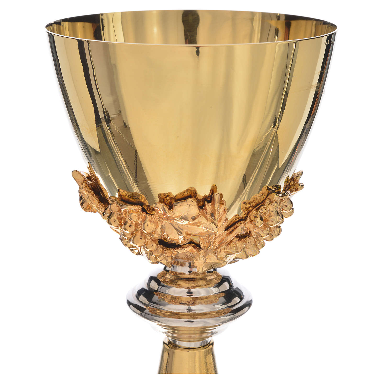 Chalice with cup in sterling silver with grapes and weat  online sales Chalice with cup in sterling silver with grapes and weat  online sales