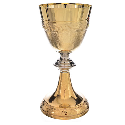 Chalice with cup in sterling silver, ears of wheat 1