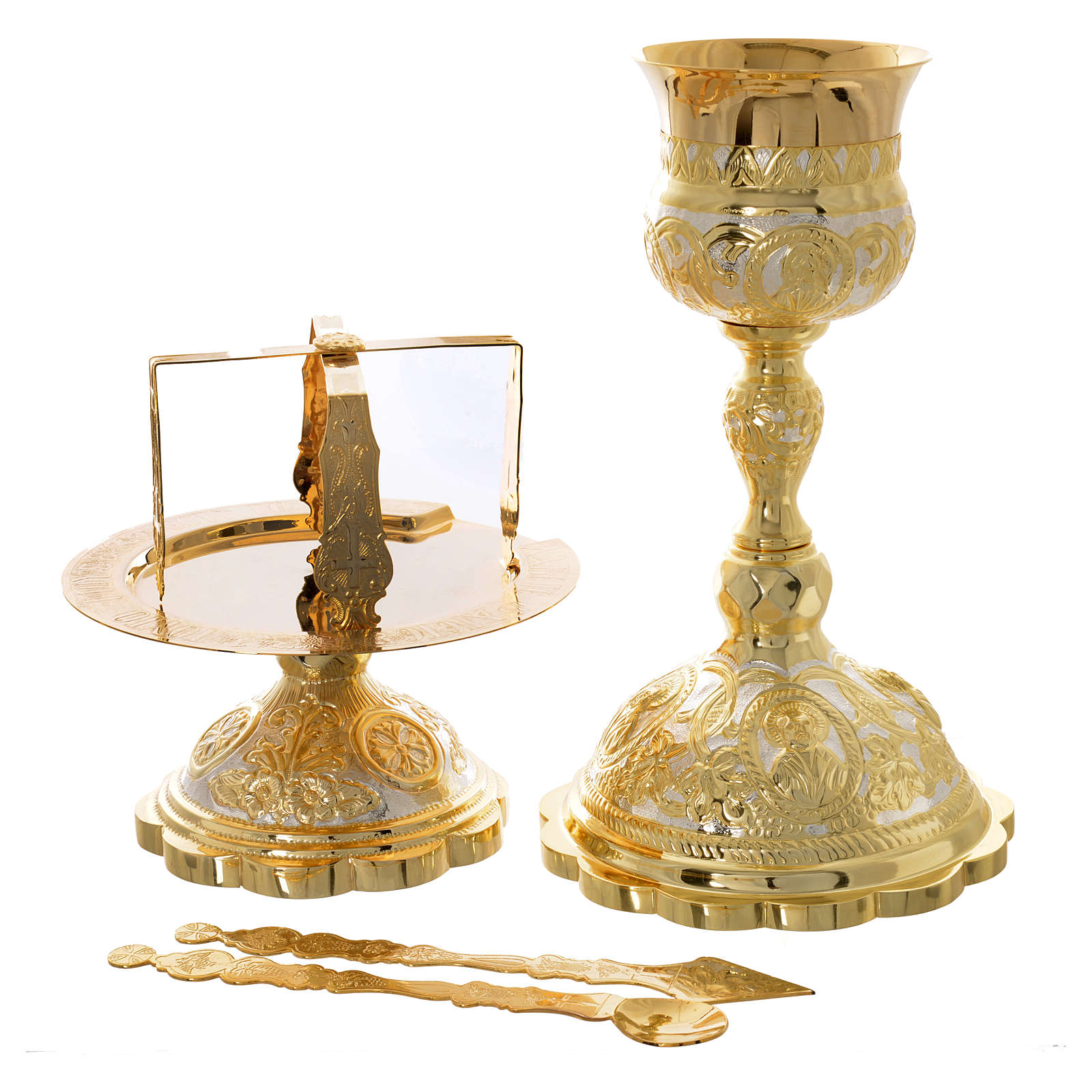 Set Chalice Paten cutlery Orthodox Liturgy online sales on
