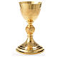 Chalice Molina sheaf of wheat & grapes, gold-plated brass s3