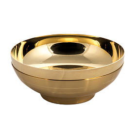 Paten, gold plated with polished finish, burnished 16cm