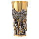 Chalice Christ Africa model, bicolor brass s4