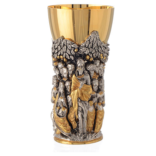 Calice mod. Cristo Africa ottone bicolore 1