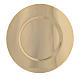 Paten in gold-plated shaped brass, 15,5cm s1