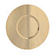 Paten in gold-plated shaped brass, 16cm s1