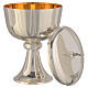 Molina ciborium in silver brass with polished finish s2