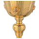 Molina chalice with angels in golden brass with polished finish s3