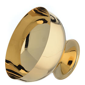 Bowl paten in gold-plated brass