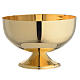 Bowl paten in gold-plated brass s1