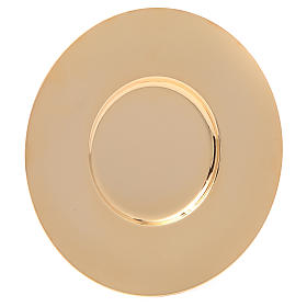 Well paten, polished gold-plated brass, 16 cm