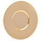 Well paten, polished gold-plated brass, 16 cm s1