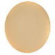 Paten polished gold-plated brass, simple cm 16 s1