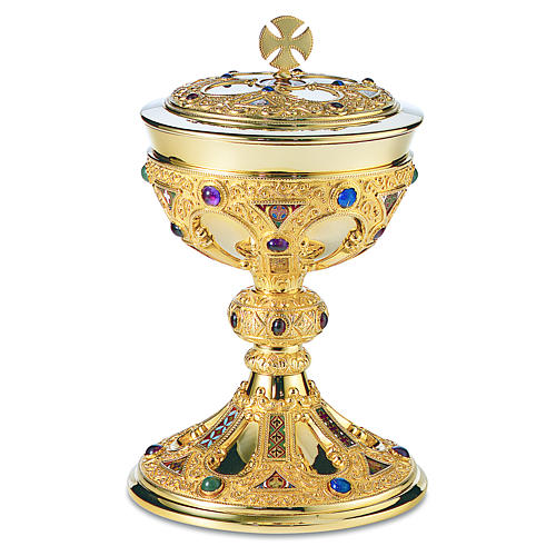 Molina Ciborium with cup in sterling silver, St. Remy model handmade 1