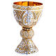 Molina Chalice and paten in two tone brass, Tassilo model s10