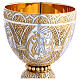 Molina Chalice and paten in two tone brass, Tassilo model s9