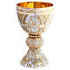 Molina Chalice and paten in two tone brass, Tassilo model s14