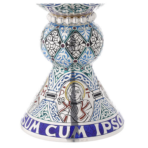 Molina Chalice and paten, in enamelled sterling silver, Tassilo style 13