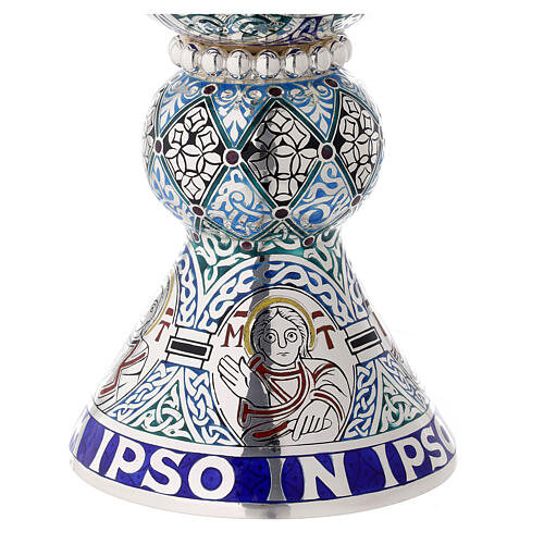 Molina Chalice and paten, in enamelled sterling silver, Tassilo style 14