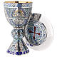 Molina Chalice and paten, in enamelled sterling silver, Tassilo style s1