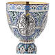 Molina Chalice and paten, in enamelled sterling silver, Tassilo style s7