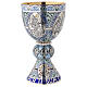 Molina Chalice and paten, in enamelled sterling silver, Tassilo style s12