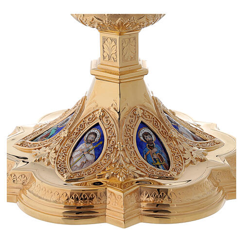 Molina Chalice and paten with cup in sterling silver, neo-Gothic style 7