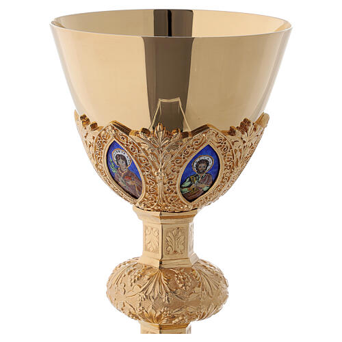 Molina Chalice and paten with cup in sterling silver, neo-Gothic style 2
