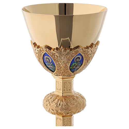 Molina Chalice and paten with cup in sterling silver, neo-Gothic style 5