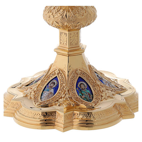 Molina Chalice and paten with cup in sterling silver, neo-Gothic style 6