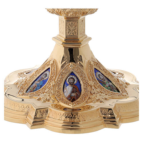 Molina Chalice and paten with cup in sterling silver, neo-Gothic style 8