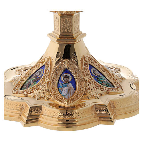 Molina Chalice and paten with cup in sterling silver, neo-Gothic style 9