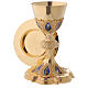 Molina Chalice and paten with cup in sterling silver, neo-Gothic style s1